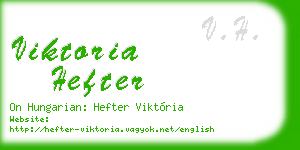 viktoria hefter business card